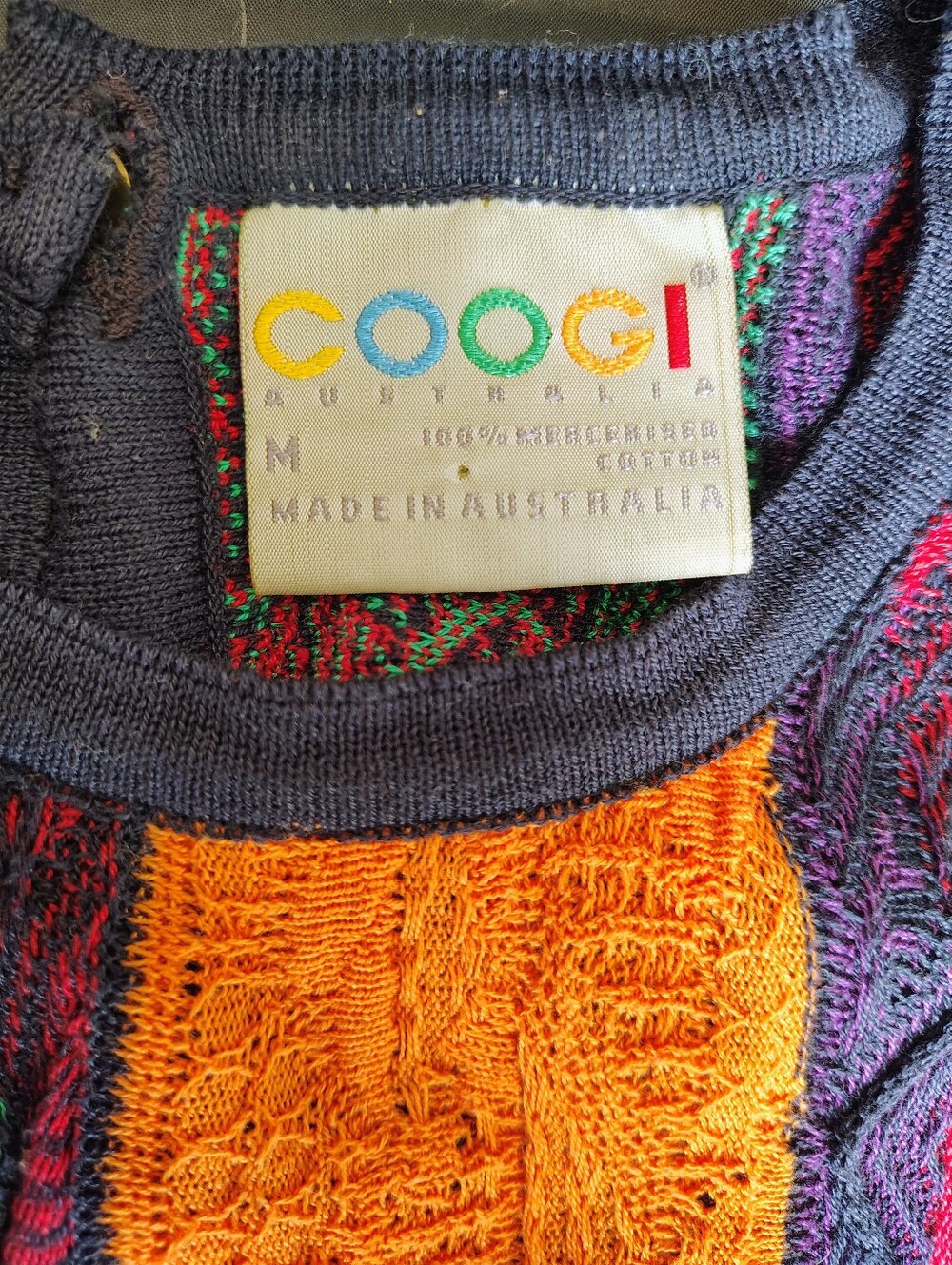 RARE Patchwork COOGI Knit Sweater - Picture 7 of 7